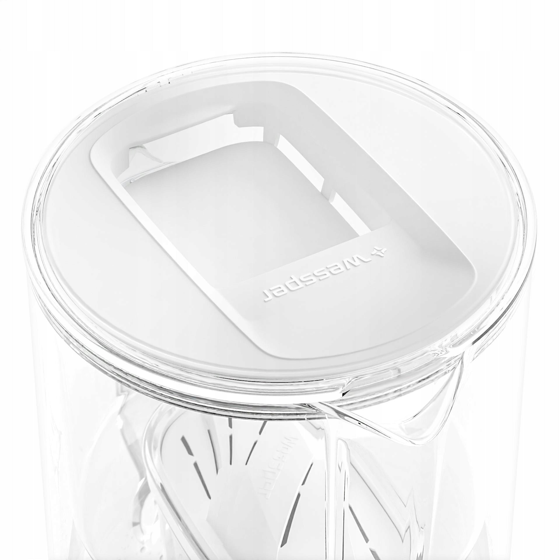 Glass filter jug Wessper D2 Borosilicate 3l white + 2x filter Total capacity 3 l