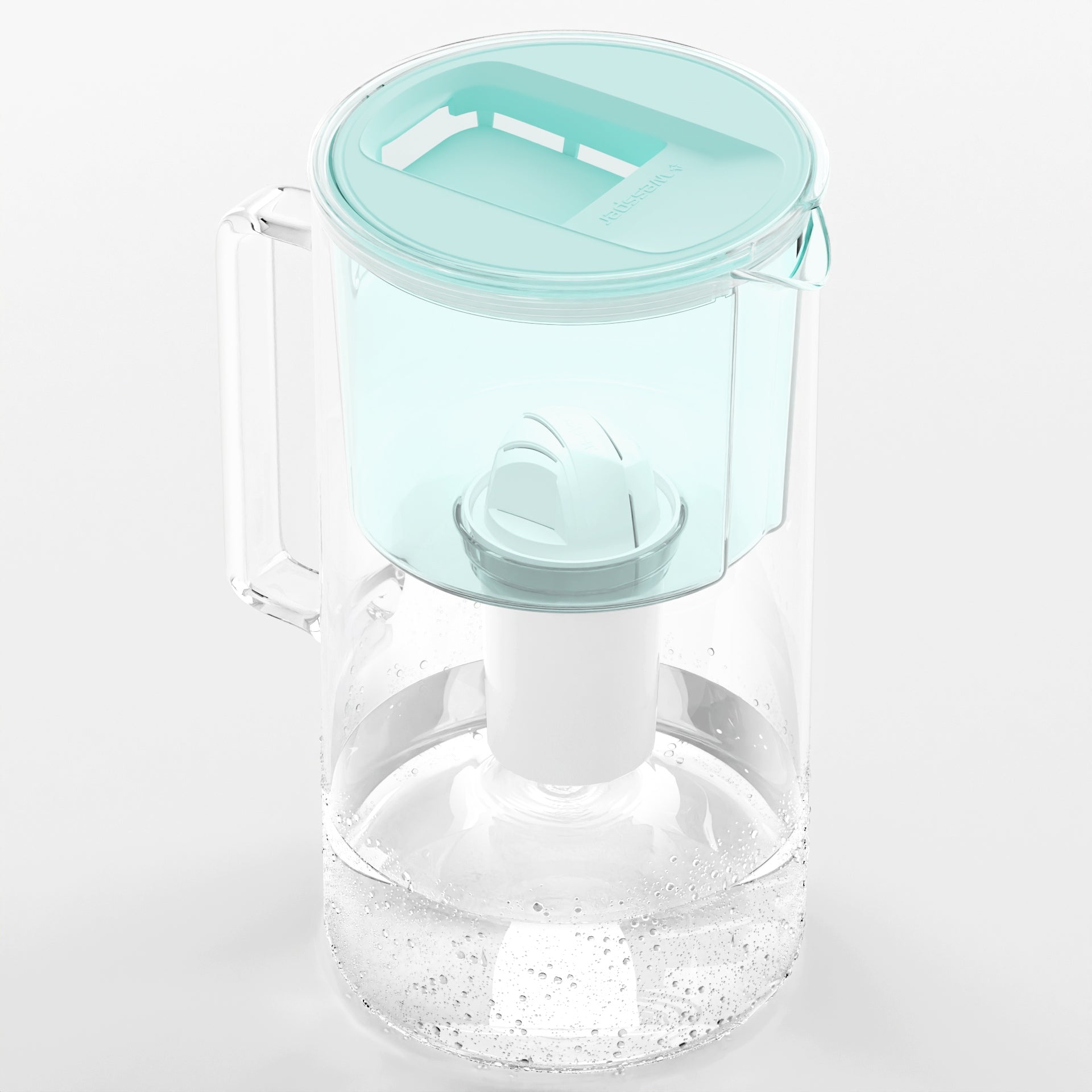 Glass filter jug Wessper WES202-MT 3l Mint 1x aquaclassic filter Model D2 Borosilicate