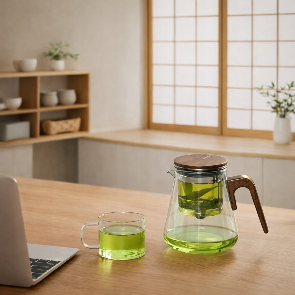 Glass jug samadoyo with tea infuser YAMADO 800 ml Packaging status original
