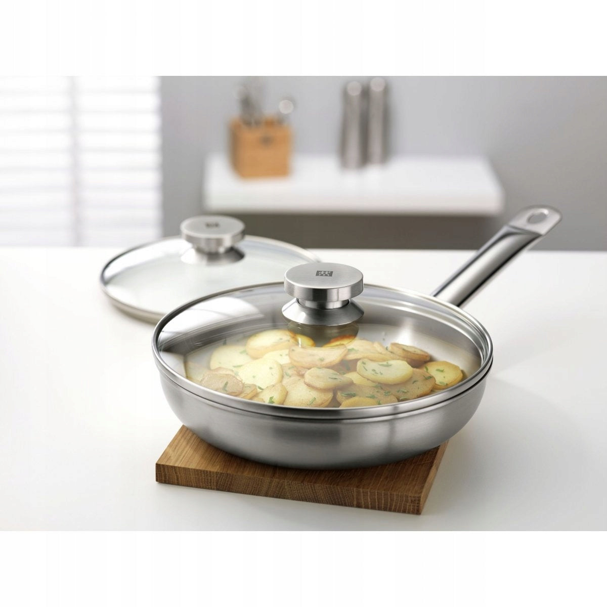 Glass lid 24 cm Zwilling Twin Specials steel 18/10 for pot Product weight with unit packaging 0.866 kg