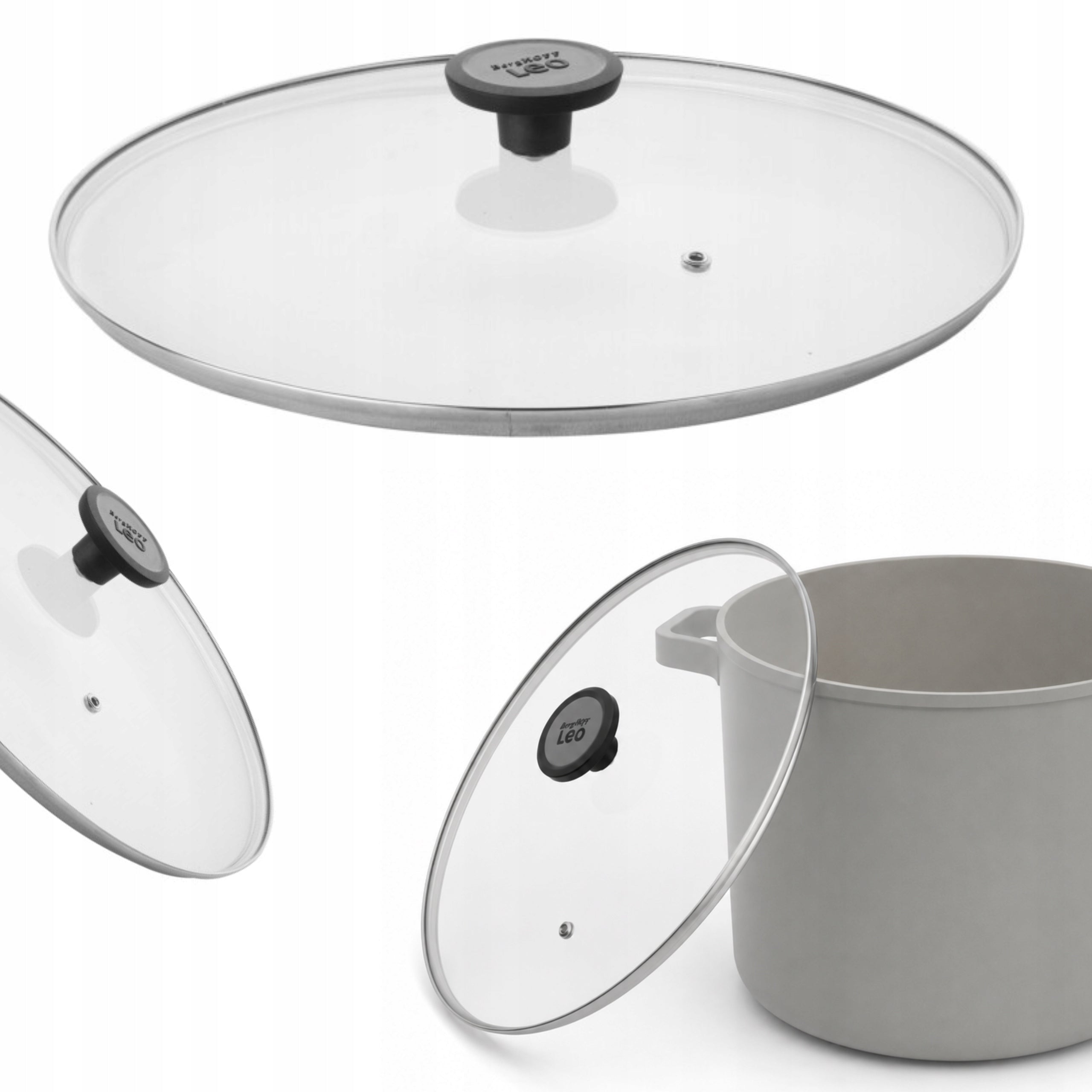 Glass lid for pot 20 cm with Ventilation Hole Glints BergHOFF