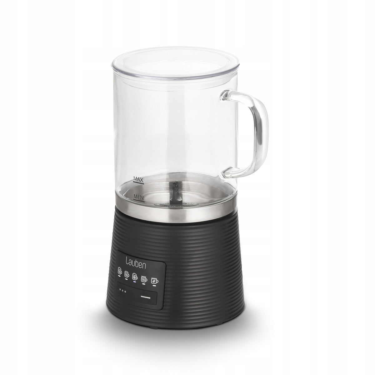 Glass milk frother Lauben Glass 600BG 600W 4 operating modes Manufacturer code LBMFMGMF600BA