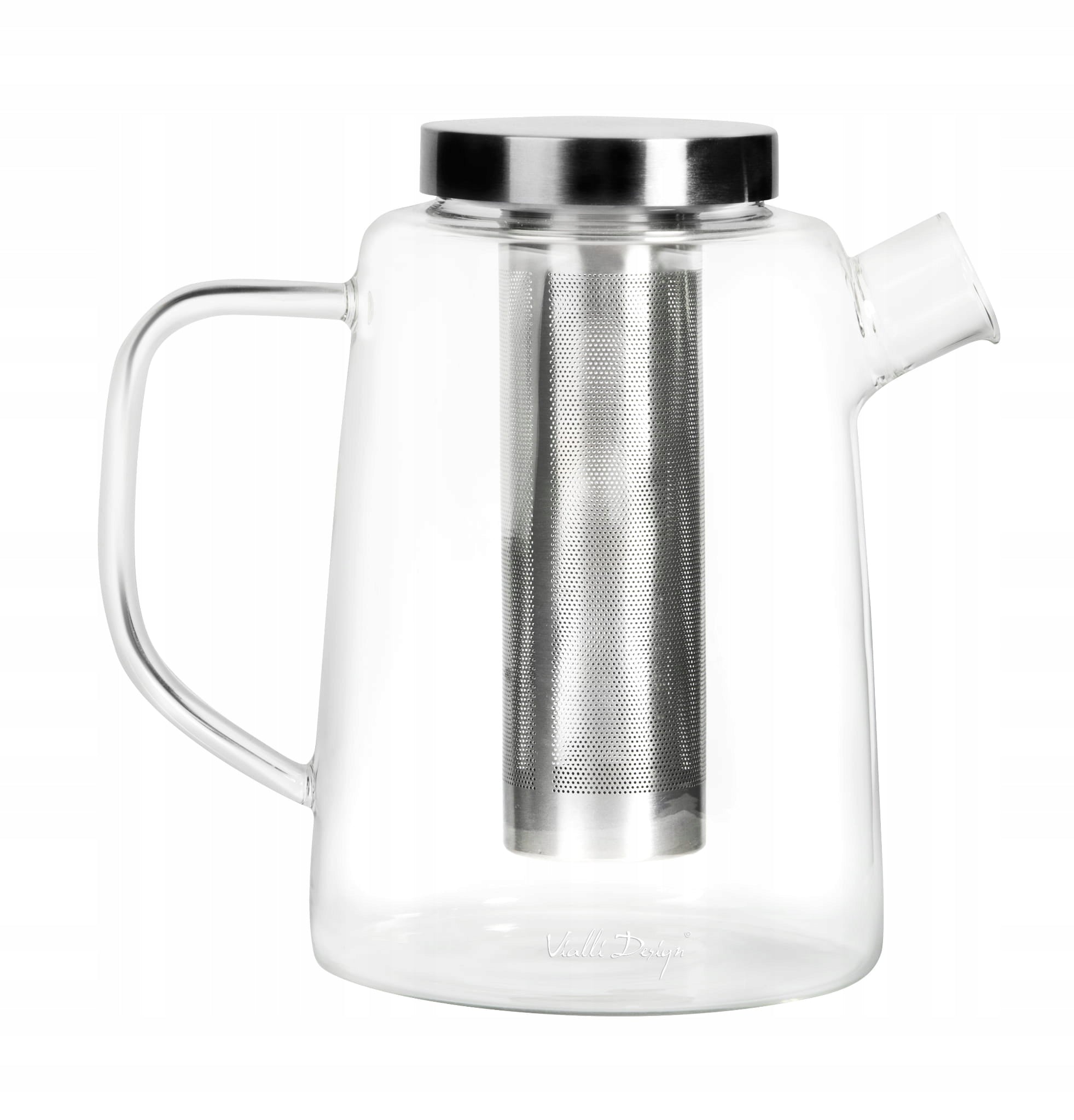 Glass tea infuser jug elegant 1,5L Brand Vialli Design