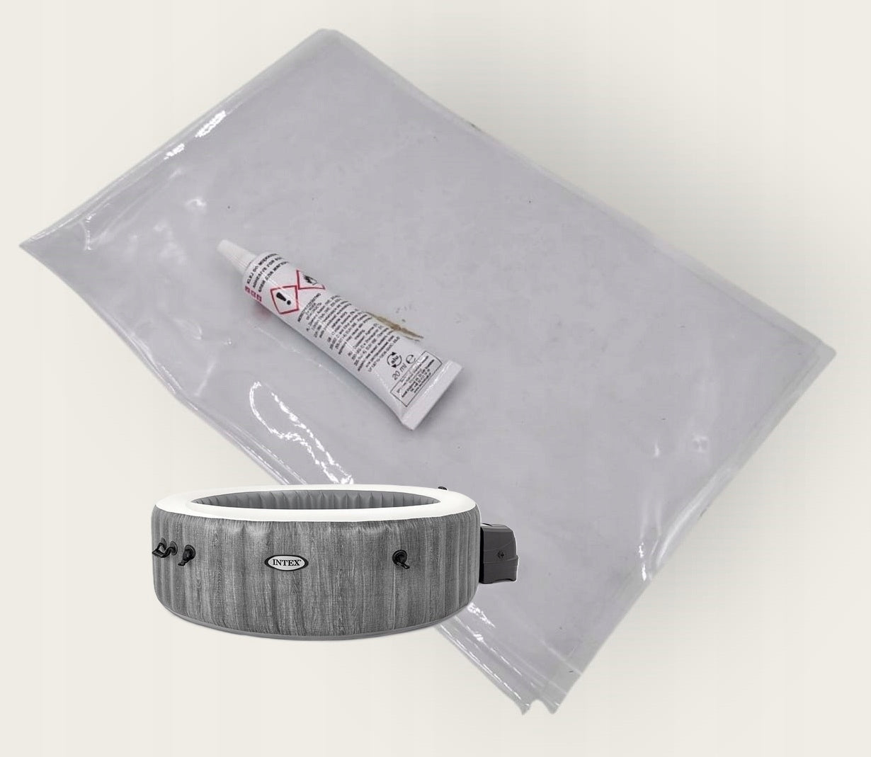 Glue + patch kit for jacuzzi INTEX strong waterproof patches quick repair
