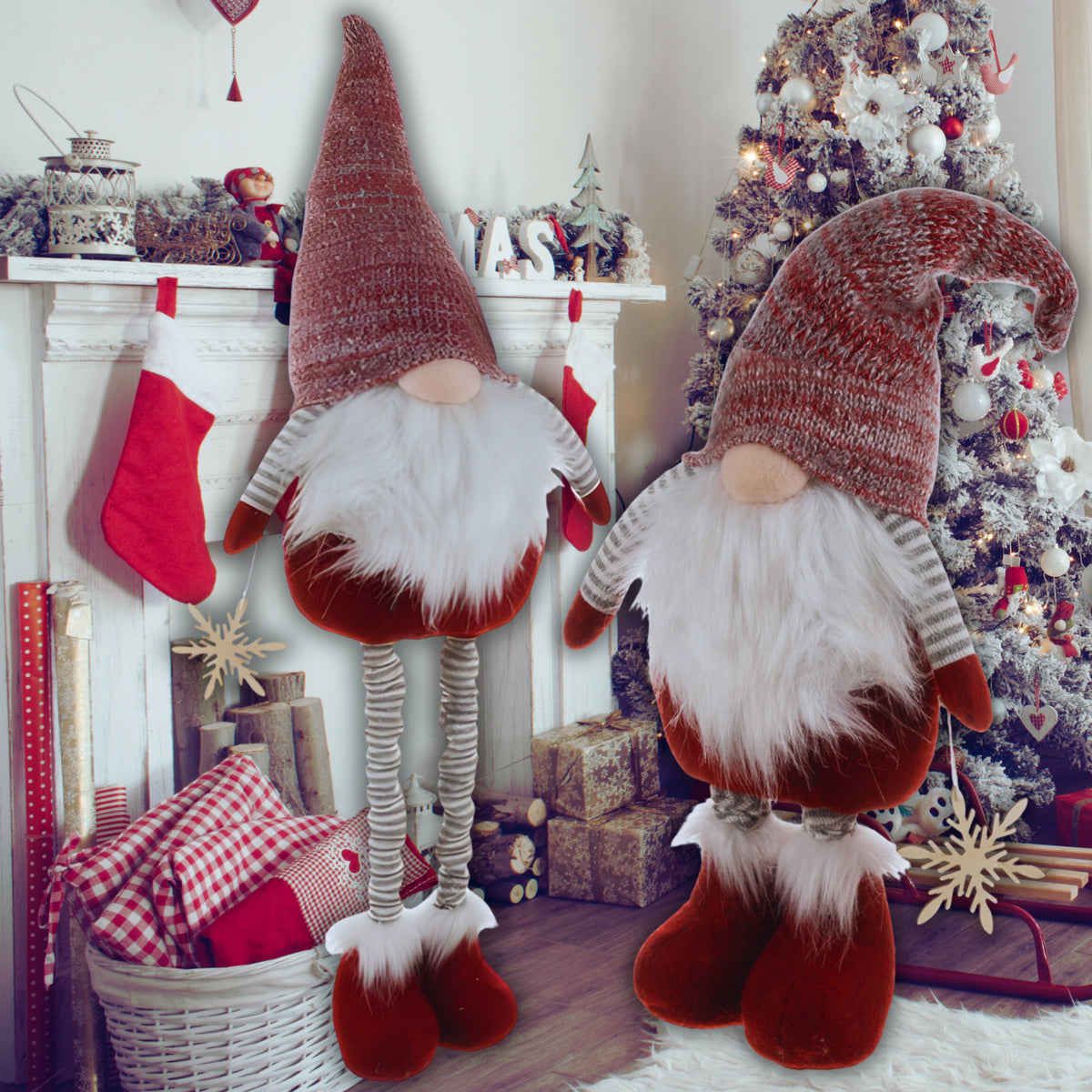 Gnome Christmas Gnome Telescopic Large Gnome High 95cm Adjustable XXL Brand Eddcom