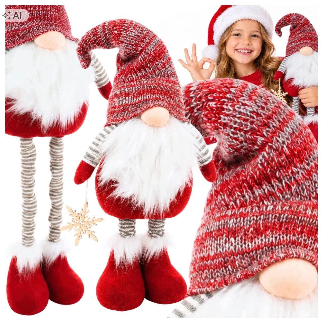 Gnome Christmas Gnome Telescopic Large High 82cm Adjustable Legs
