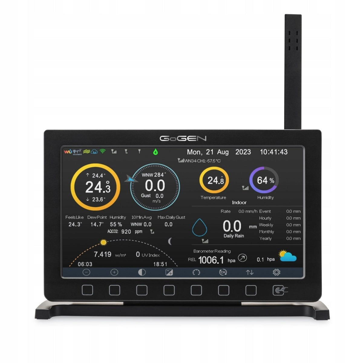 GoGEN ME 9900 - meteorological station with Wi-Fi and ultrasonic sensor Model GOG-ME9900