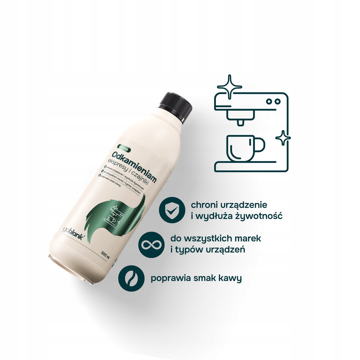 Goblank descaler for espresso machine and kettle 500 ml Manufacturer code 5907222838228