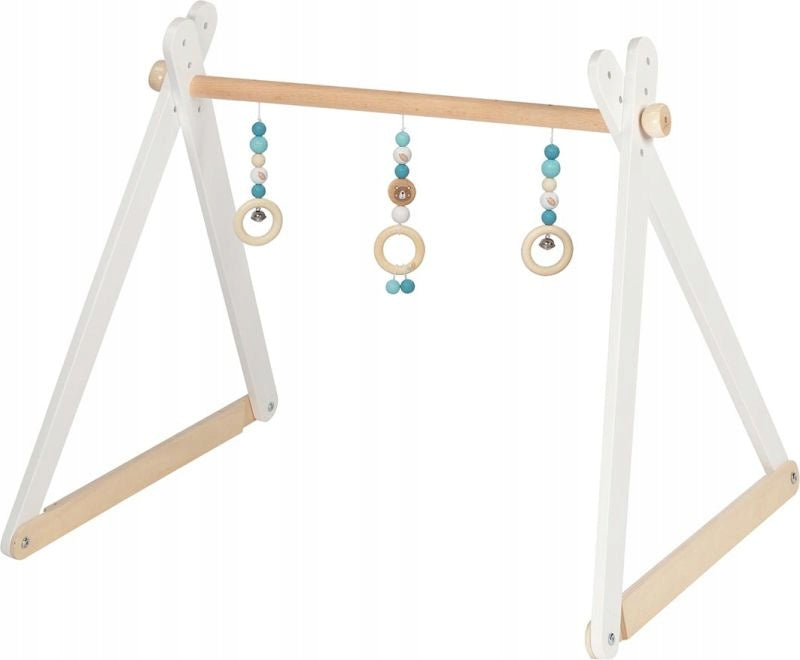 Goki Wooden Educational Stand Baby Gym Bear Adjustable for Babies