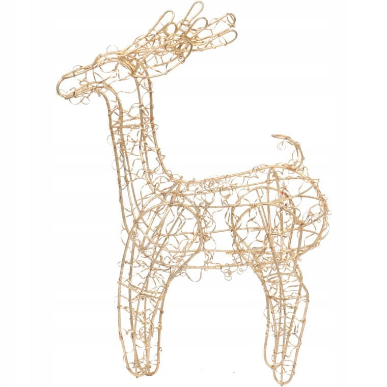 Gold Reindeer Decorative Wire Christmas Ornament 30CM CHRISTMAS DECORATION Packaging status original