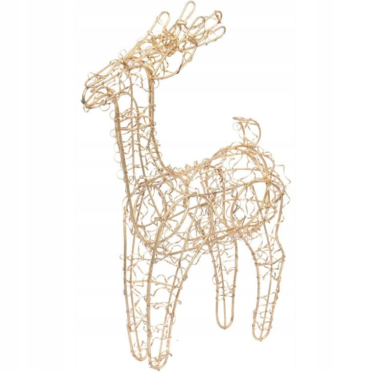 Gold Reindeer Decorative Wire Christmas Ornament 30CM CHRISTMAS DECORATION