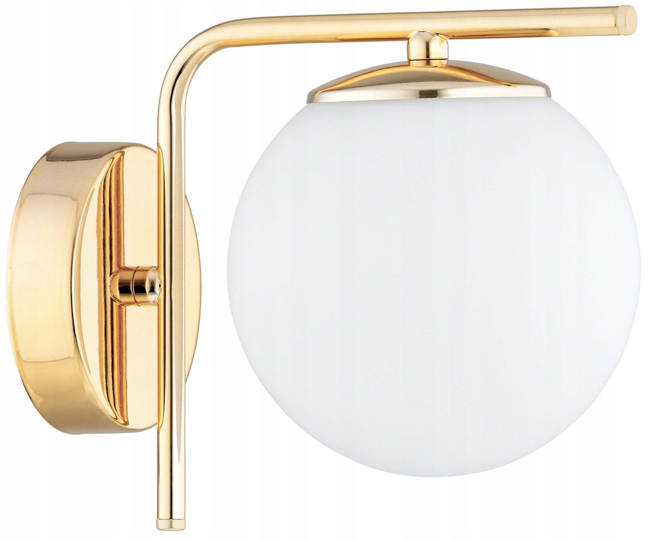 Gold Wall Lamp White Balls Milo LED E27