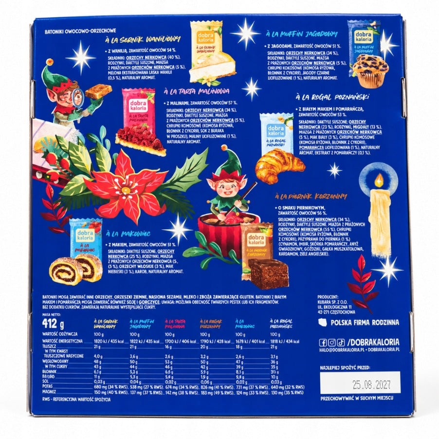 Good Calories Advent Calendar 24 mini bars Christmas 2026 Packaging status original