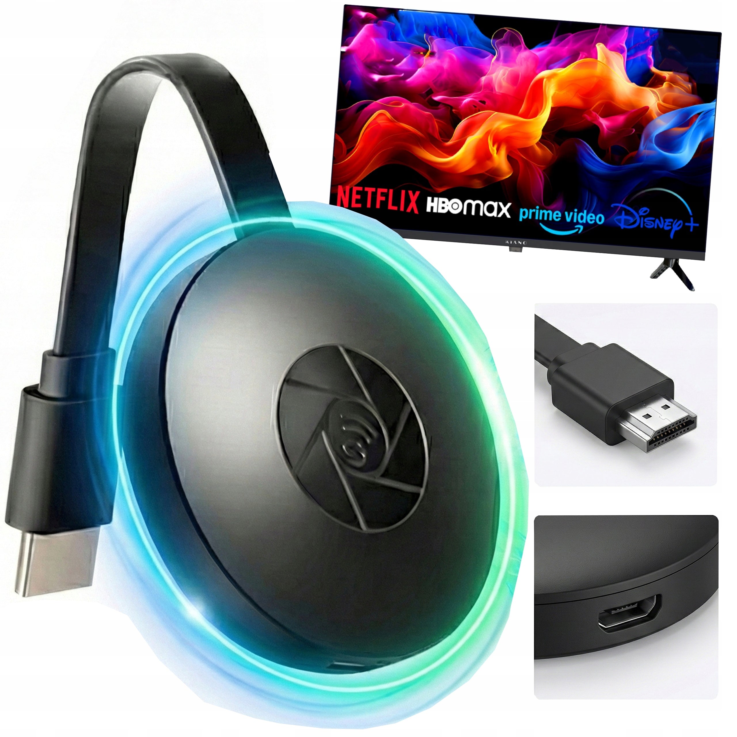 Google Chromecast HDMI Media Player Smart WiFi Netflix YouTube