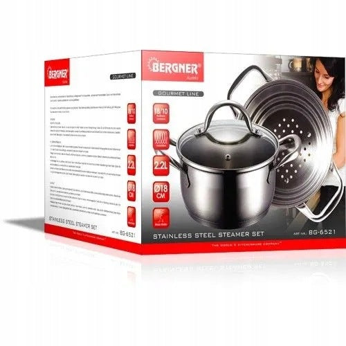 Gourmet steaming pot 2.2 l inox induction Line Gourmet