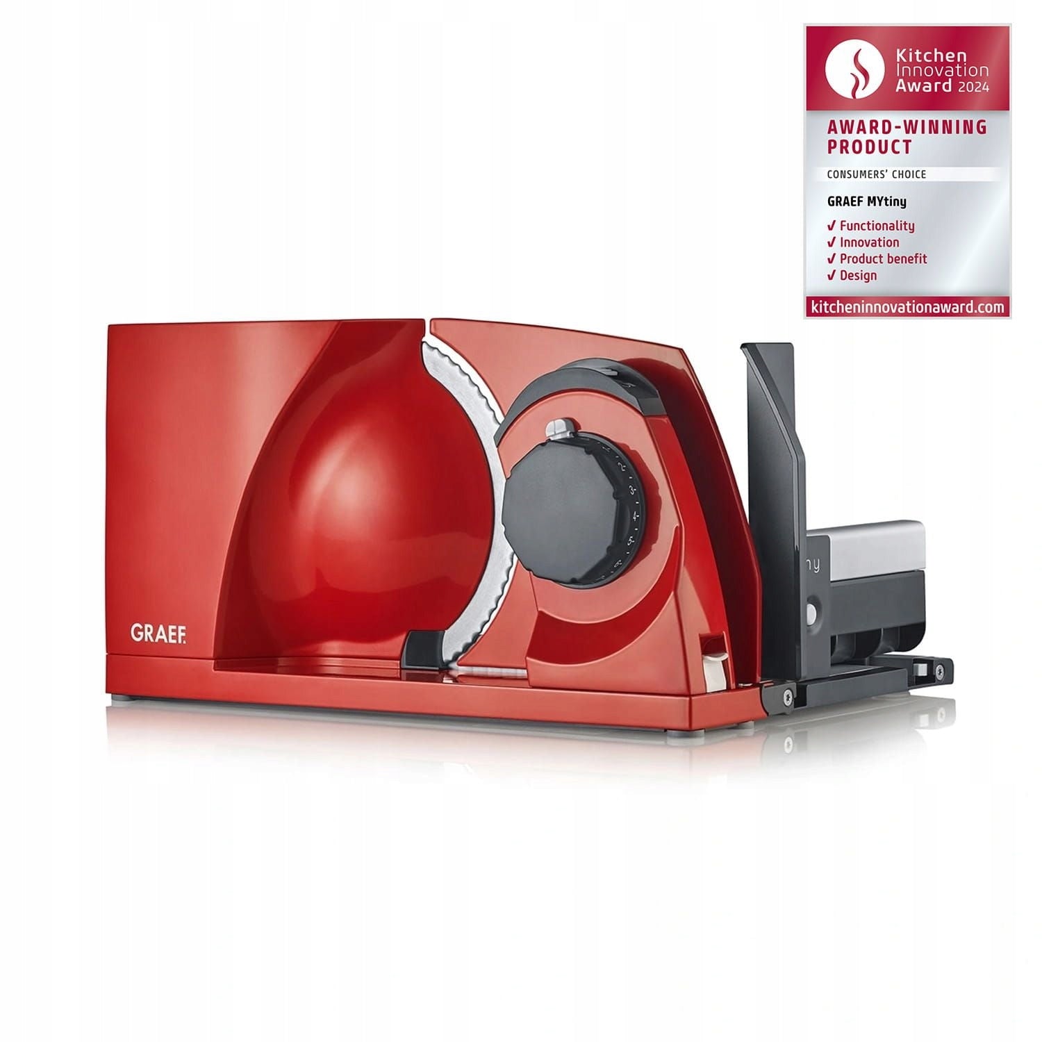Graef MYtiny Twin Folding Electric Slicer (Red) Brand Graef