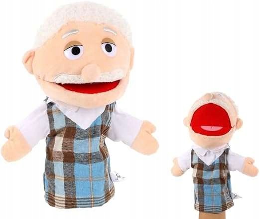 Grandfather's Puppet Plush Toy Hand Toy Plush for Kids 30cm