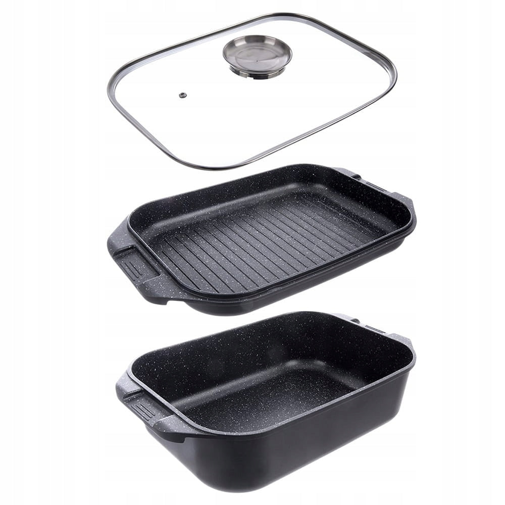 Granite Brittany with Lid 3in1 GRANDE 41x26x15 cm, 7 l Capacity 7 l