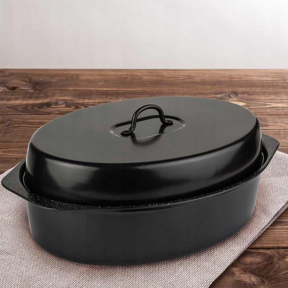 Granite pan NAVA NATURE 42x29x17 cm 6,5L for baking vegetable meats Capacity 6.5 l