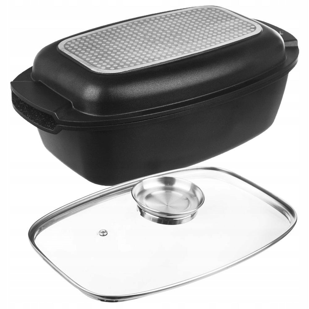 Granite pan with lid 3in1 GRANDE 5 l, 39x22 cm Capacity 5 l