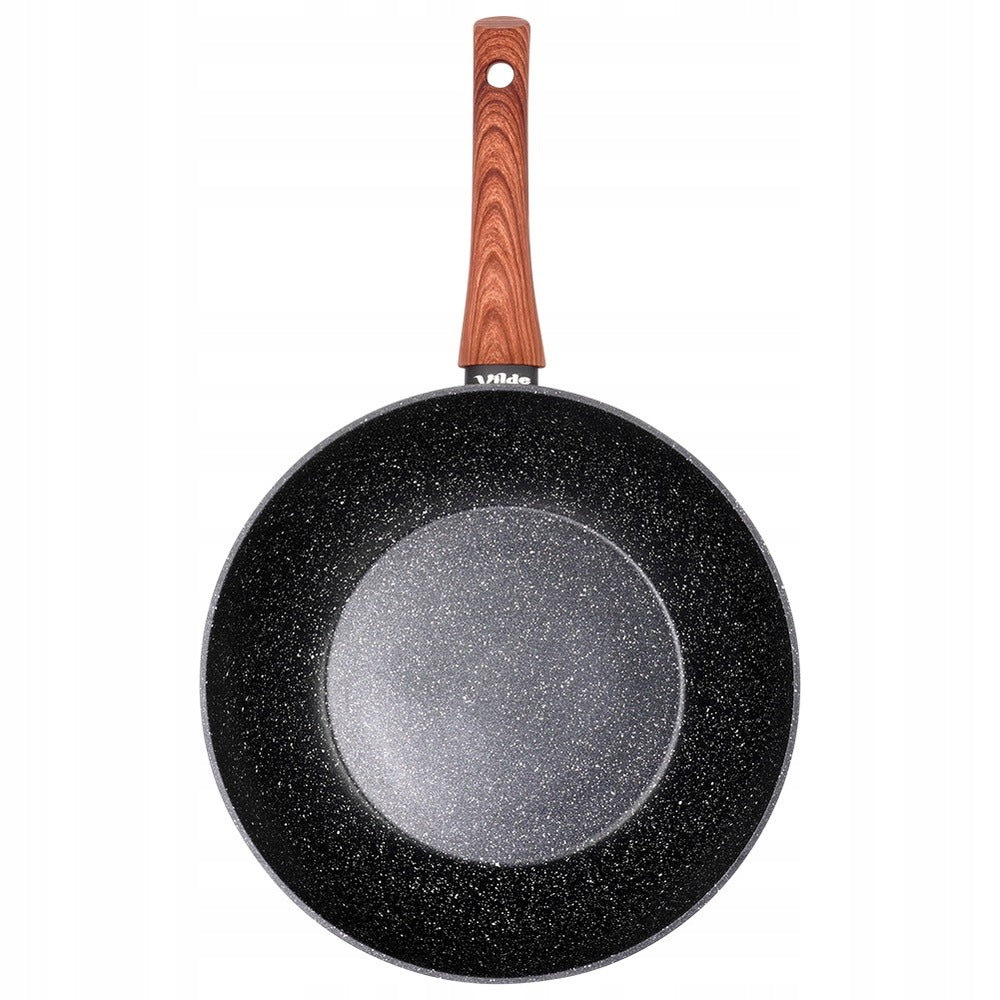 Granite wok pan BLACK&WOOD 28 cm Diameter 28 cm