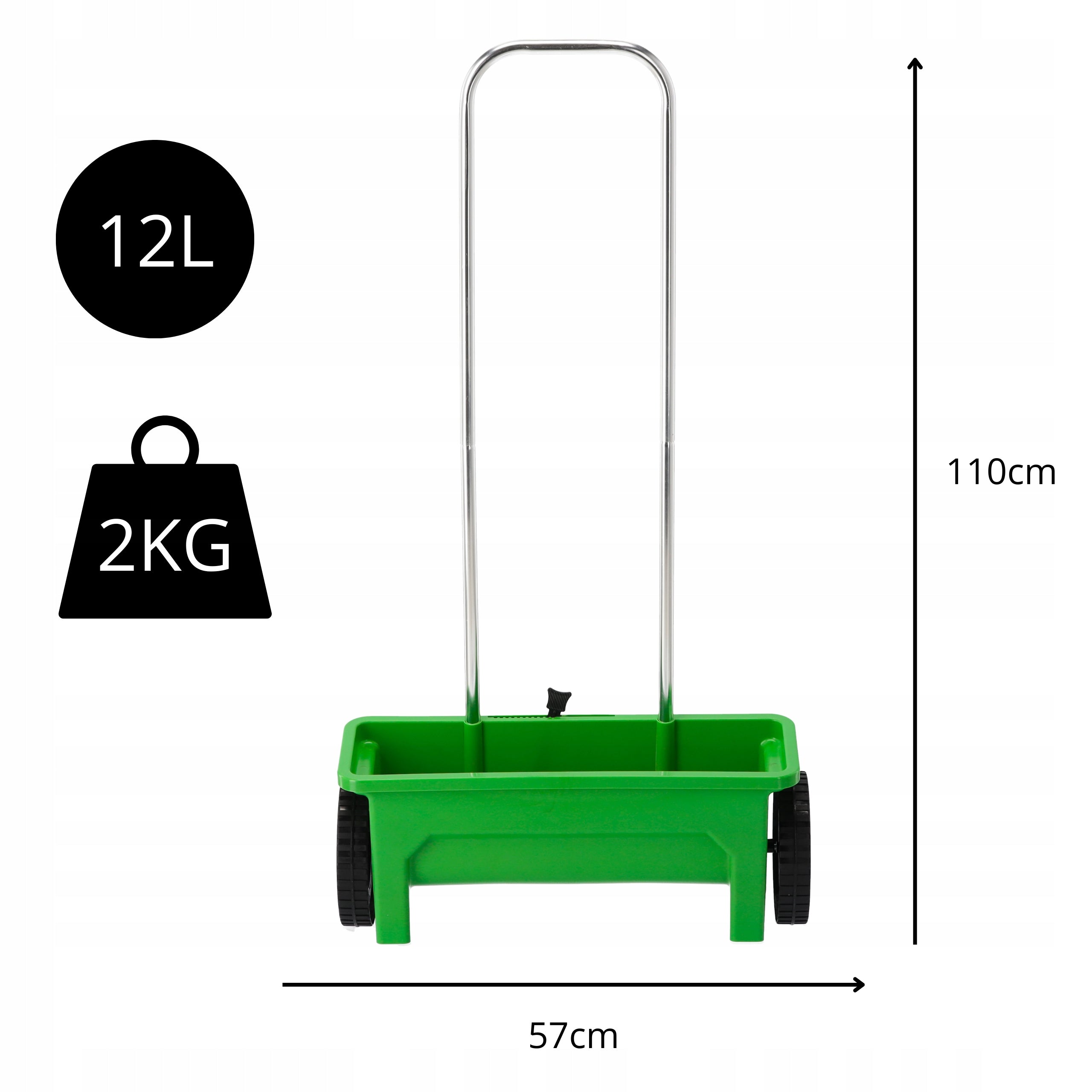 Grass Seed Spreader Seed Fertilizer Garden Universal 12l Packaging status original