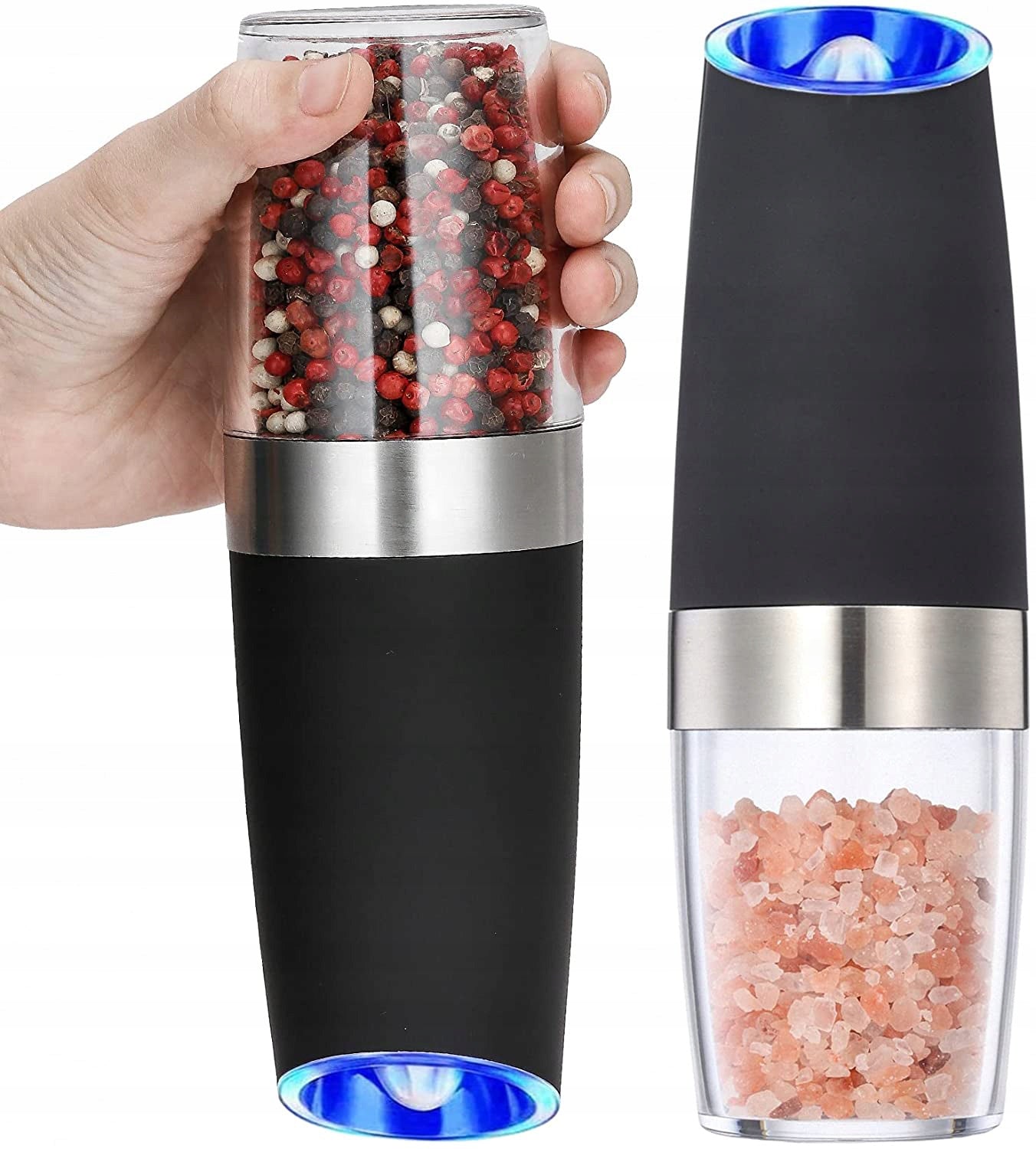 Gravity Electric Grinder Salt and Pepper 2 Pack Salt shaker pepper shaker