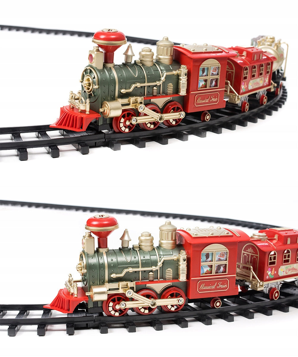 Great Christmas Queue XXL Electric Train Locomotive Smoking Couple Dź Kid's age 3+ years