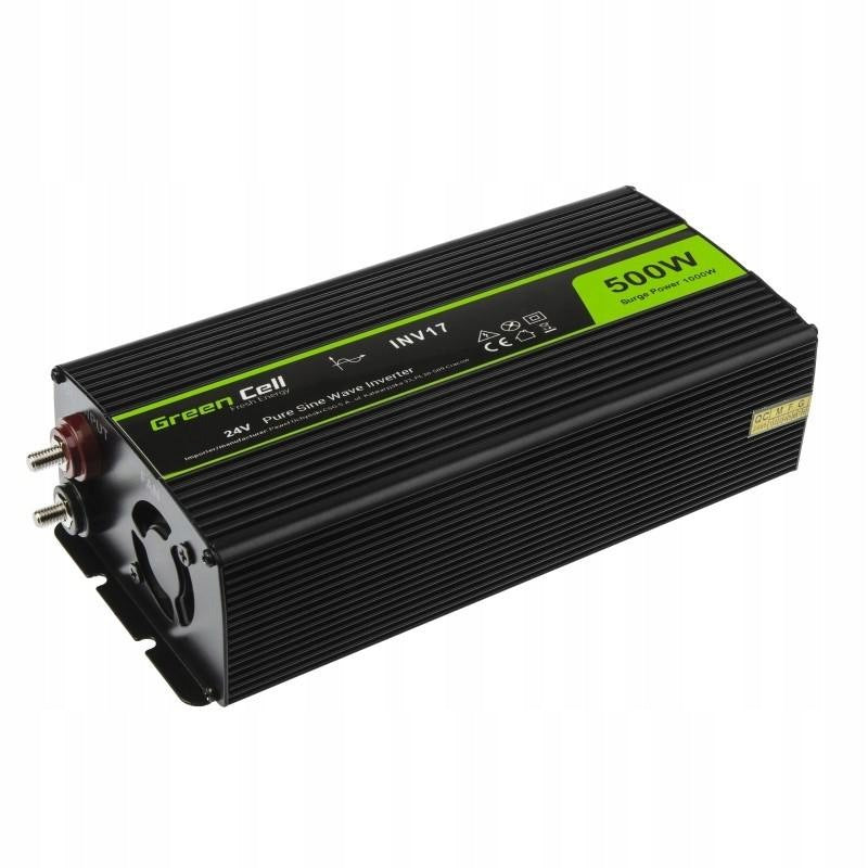 Green Cell 24V to 230V Pure Sine Wave 500W Packaging status original