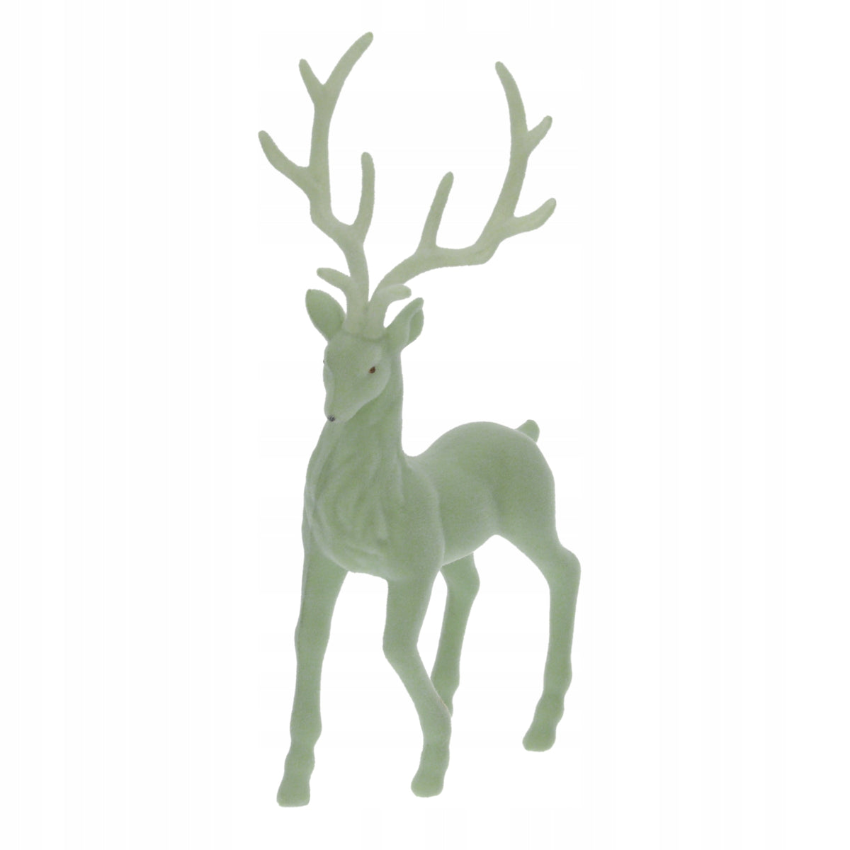 Green reindeer XL standing Christmas figurine for Christmas gift 35 cm