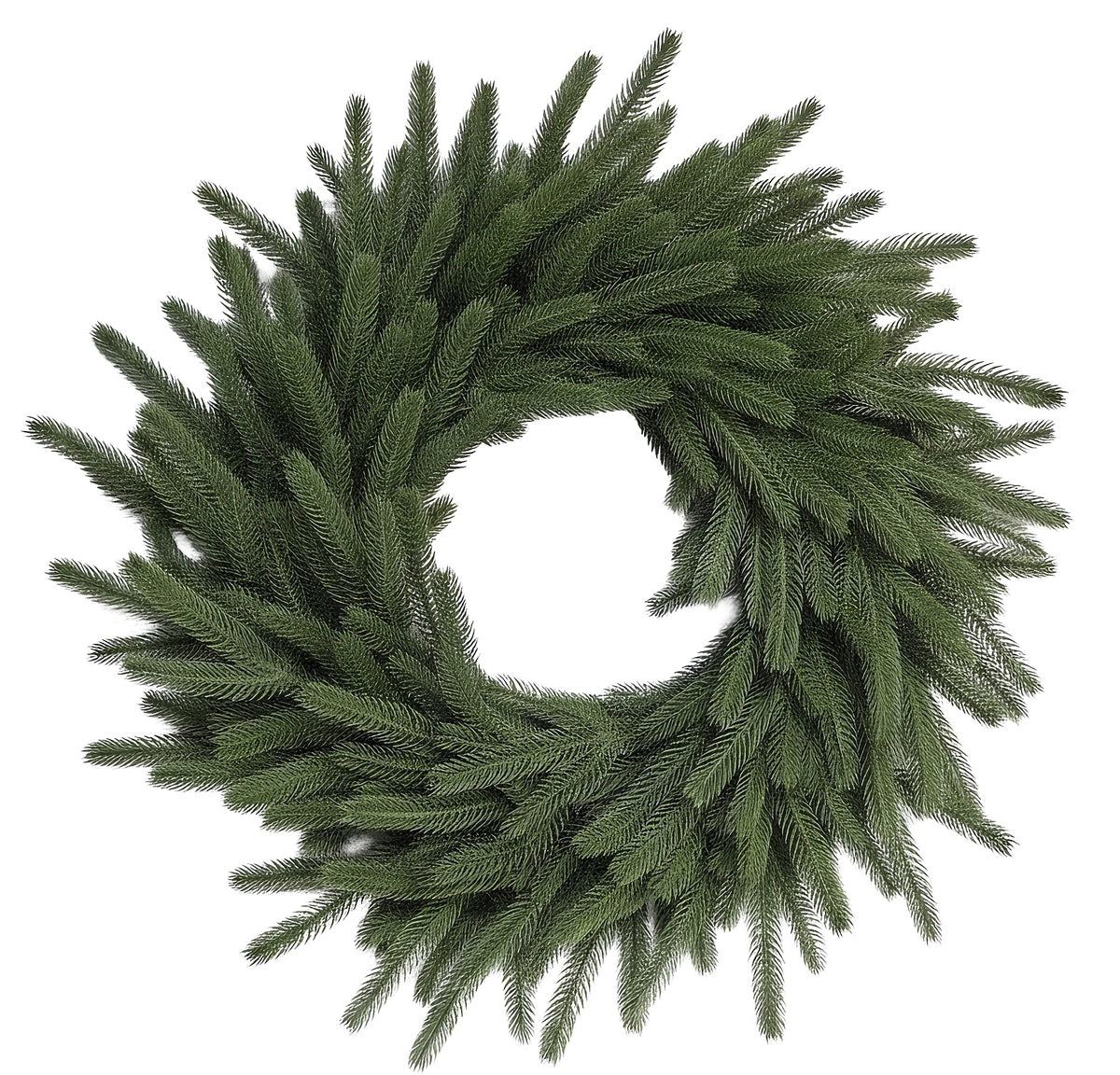 Green wreath 100% PE 60cm decoration as vivid 3D decoration Manufacturer code Wianek zielony ozdoba kominek drzwi 100% PE