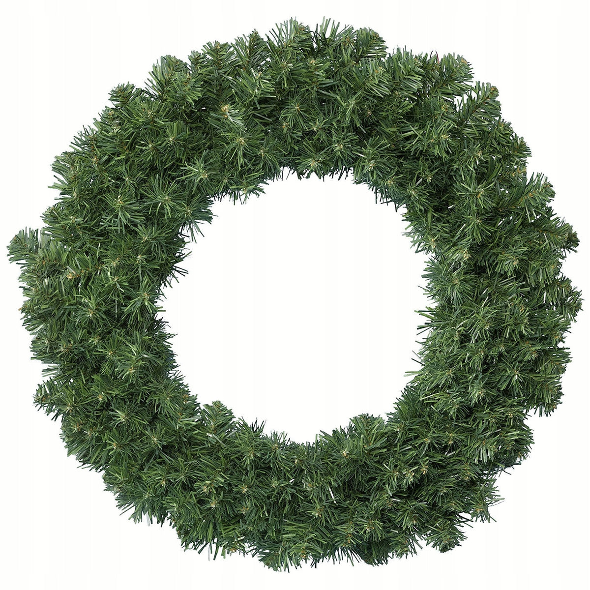 Green wreath with imperial pine PVC 60 cm dense decorative for doors