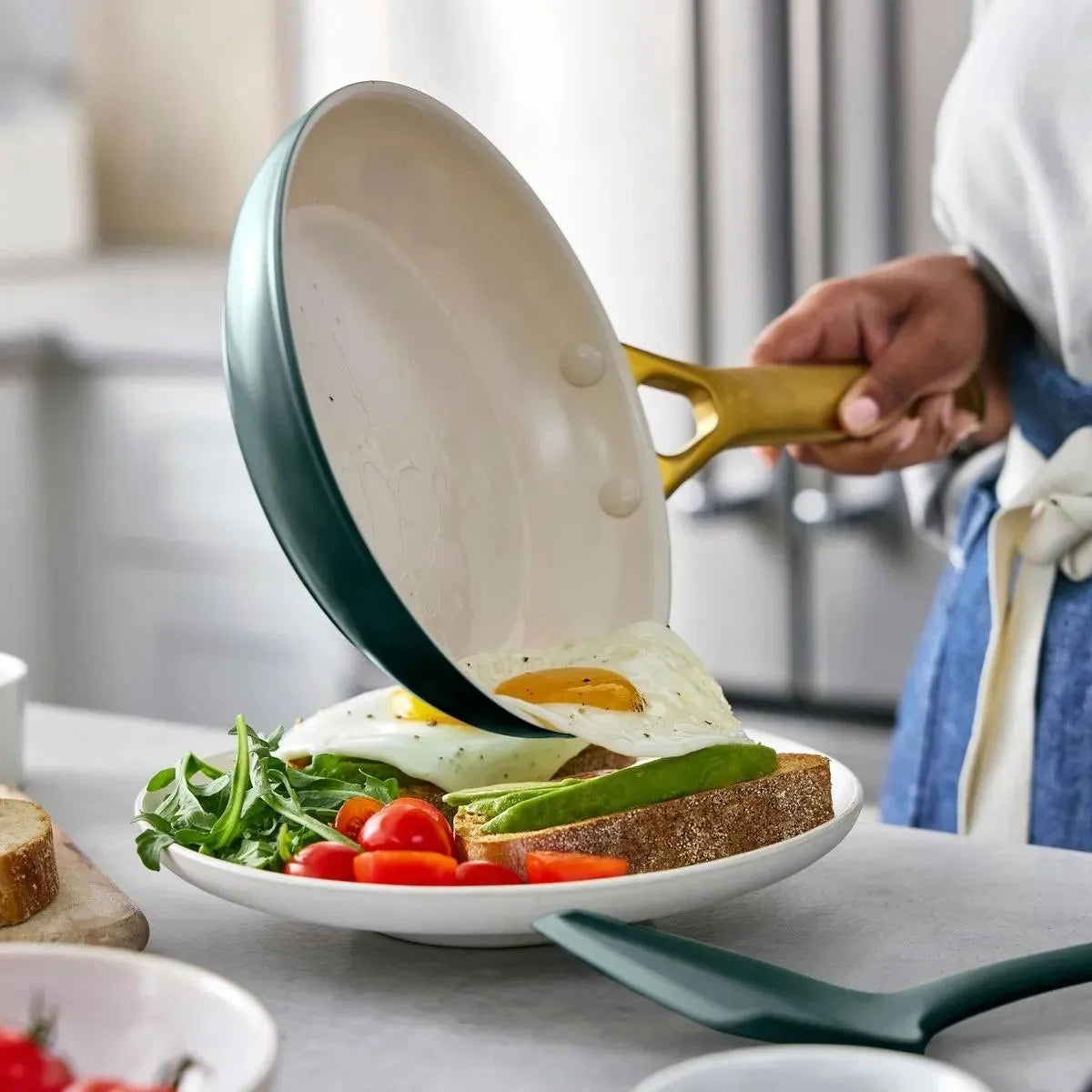 GreenPan Padova 2-Piece Frying Pan Set 20+26cm Pine Green Brand GreenPan
