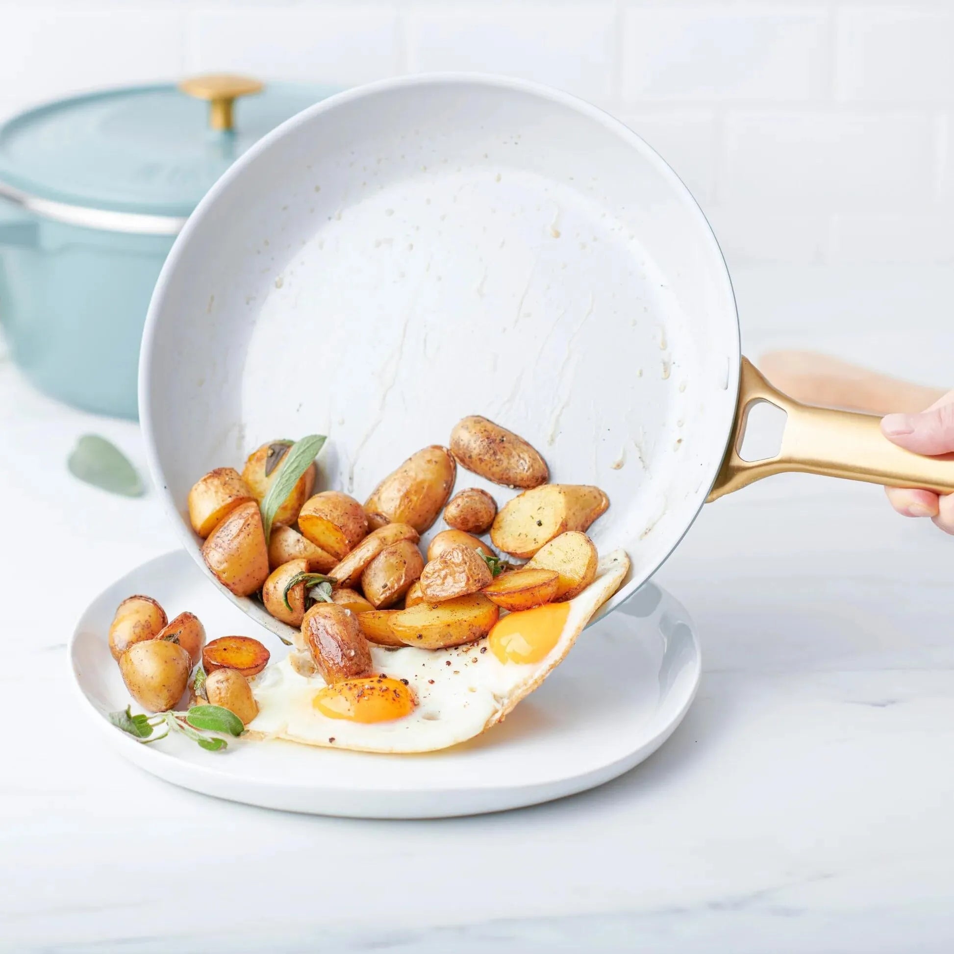 GreenPan Padova 2-Piece Frying Pan Set 20+26cm Sky Blue Brand GreenPan