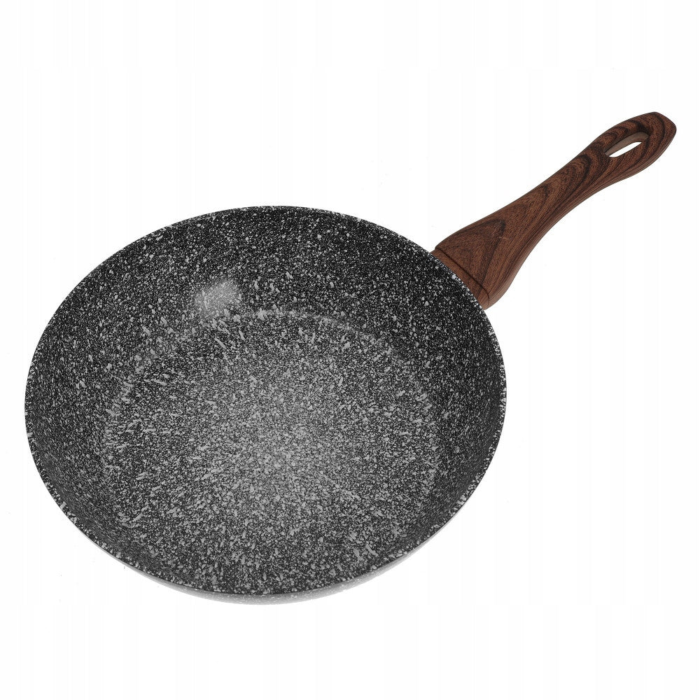 Grey aluminium pan with marbled coating and lid Ø28 cm, KINGHoff Brand Kinghoff