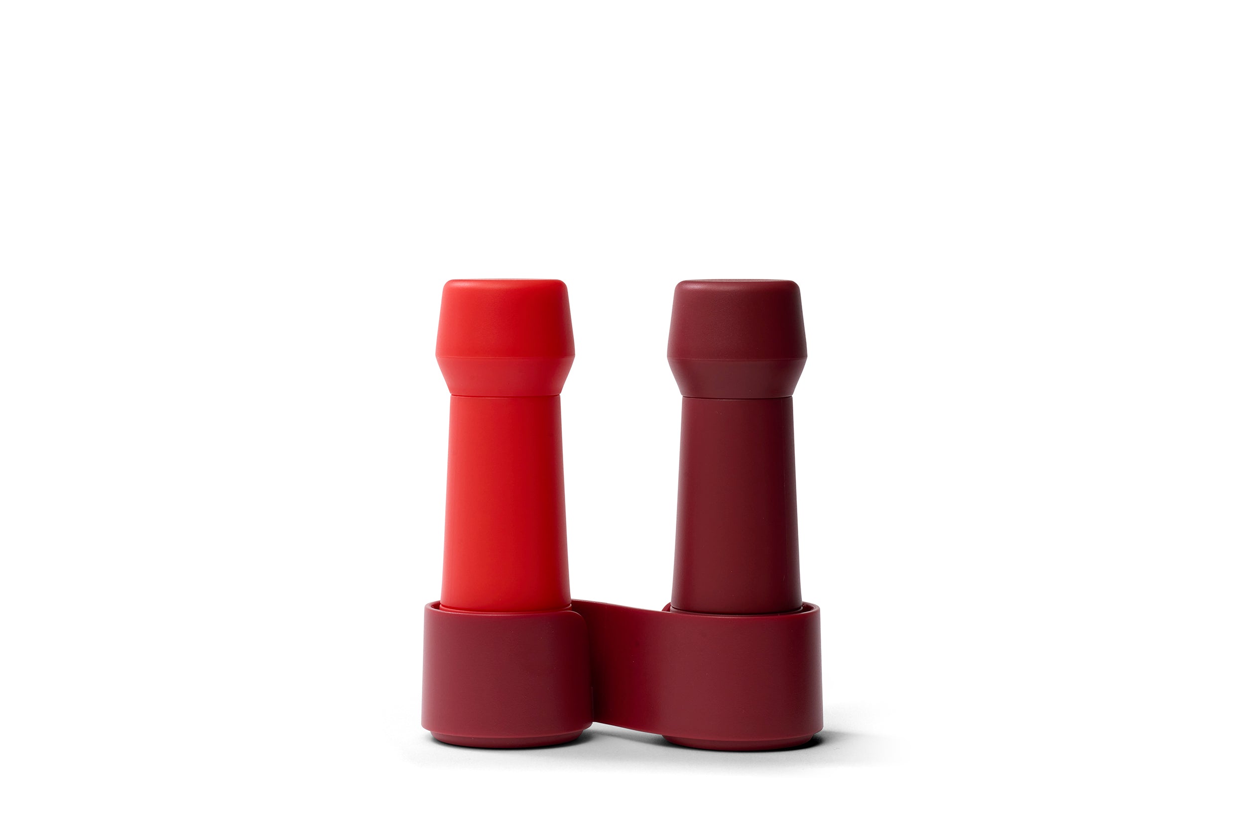 Grinder set 13 cm CRUSHGRIND Amsterdam To-Go Burgundy / Light red