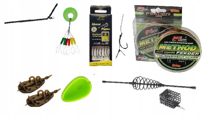 Ground Fishing Kit Method Feeder Fishing Rod Jaxon Reel Fishing Line Brand Jaxon