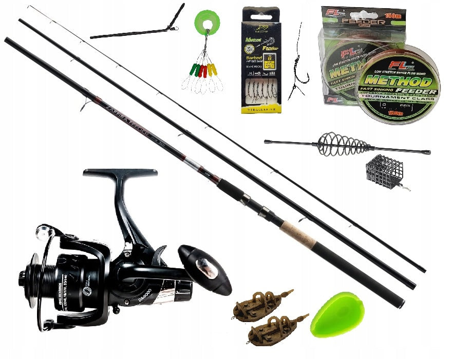 Ground Fishing Kit Method Feeder Fishing Rod Jaxon Reel Fishing Line