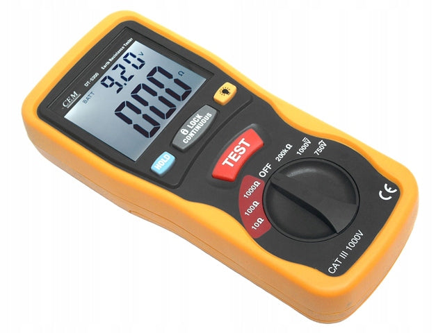 Ground resistance and ground resistivity meter multimeter CEM DT-5300