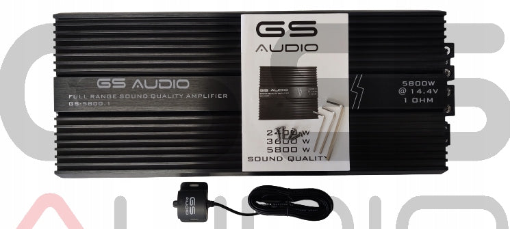 Gs Audio 5800.1SQ 1600/3000/5800W RMS Amplifier - Made in Korea