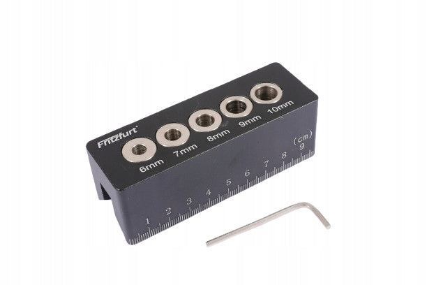 Guide for drilling at an angle of 90° STRONG ALUMINUM WITH REPLACEABLE SLEEVES
