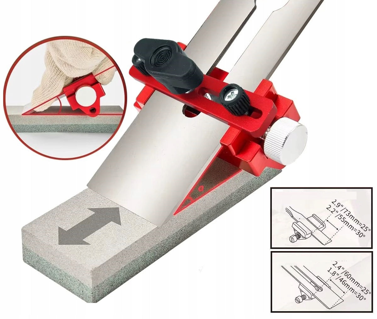 Guide handle for sharpening chisels and plow knives precision sharpening Manufacturer code DPMX-PR01