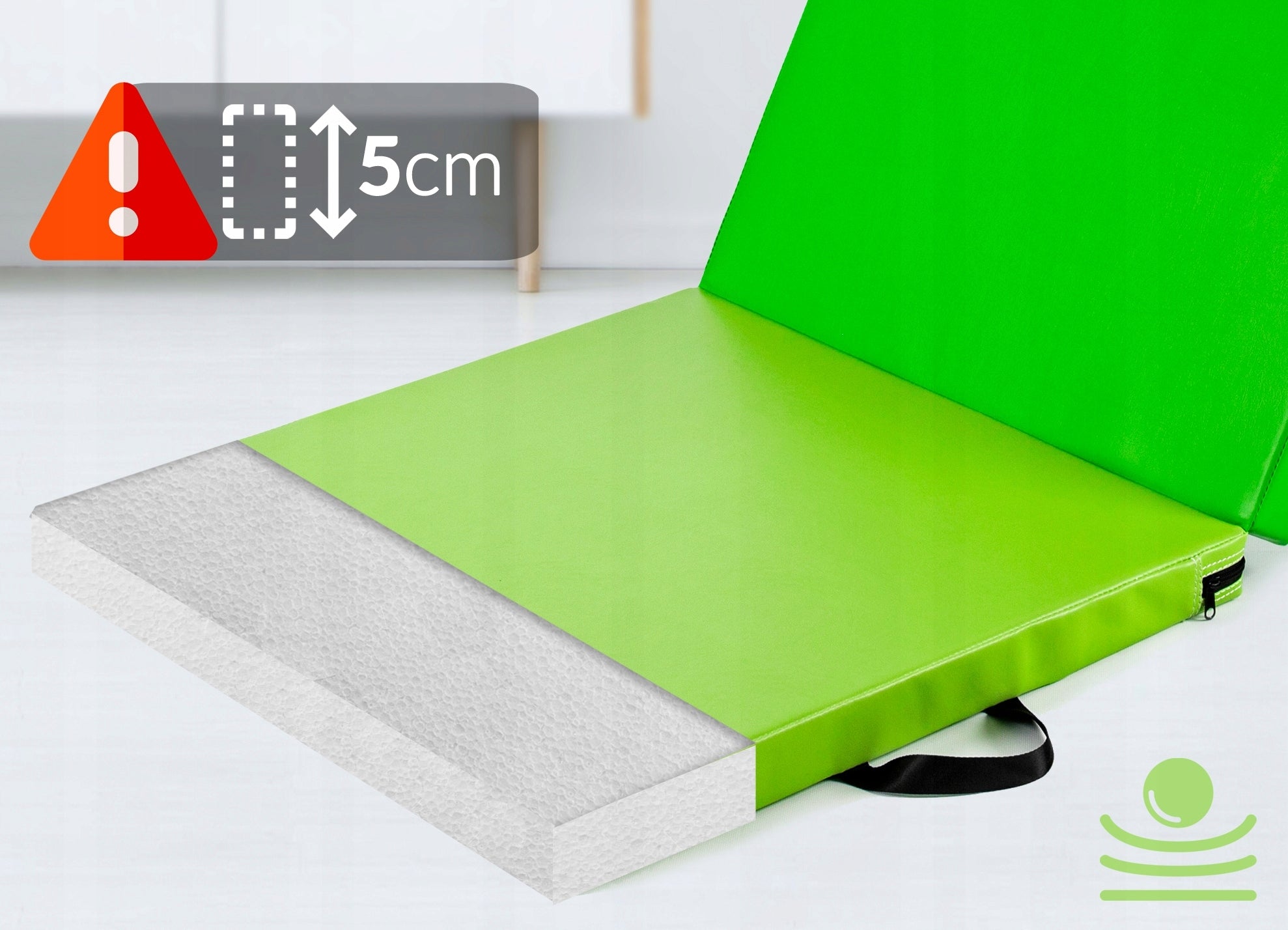 Gymnastic MATTRESS FOLDING 180x60x5cm EXERCISE MAT REHABILITATION YOGA Manufacturer code SH-110