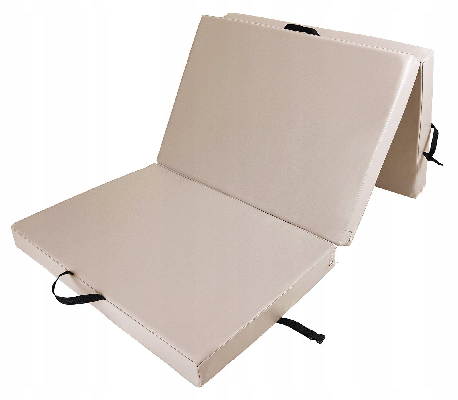 Gymnastic Mattress Folding 210x100x10 cm 3-Part Beige UNDERFIT