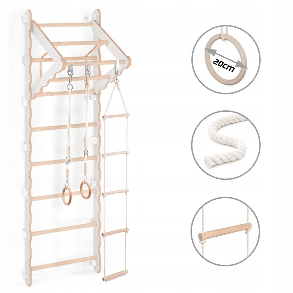 Gymnastic ladder 210cm for pull-up for children's room 80cm Manufacturer code Drabinka gimnastyczna SPORT BLAST