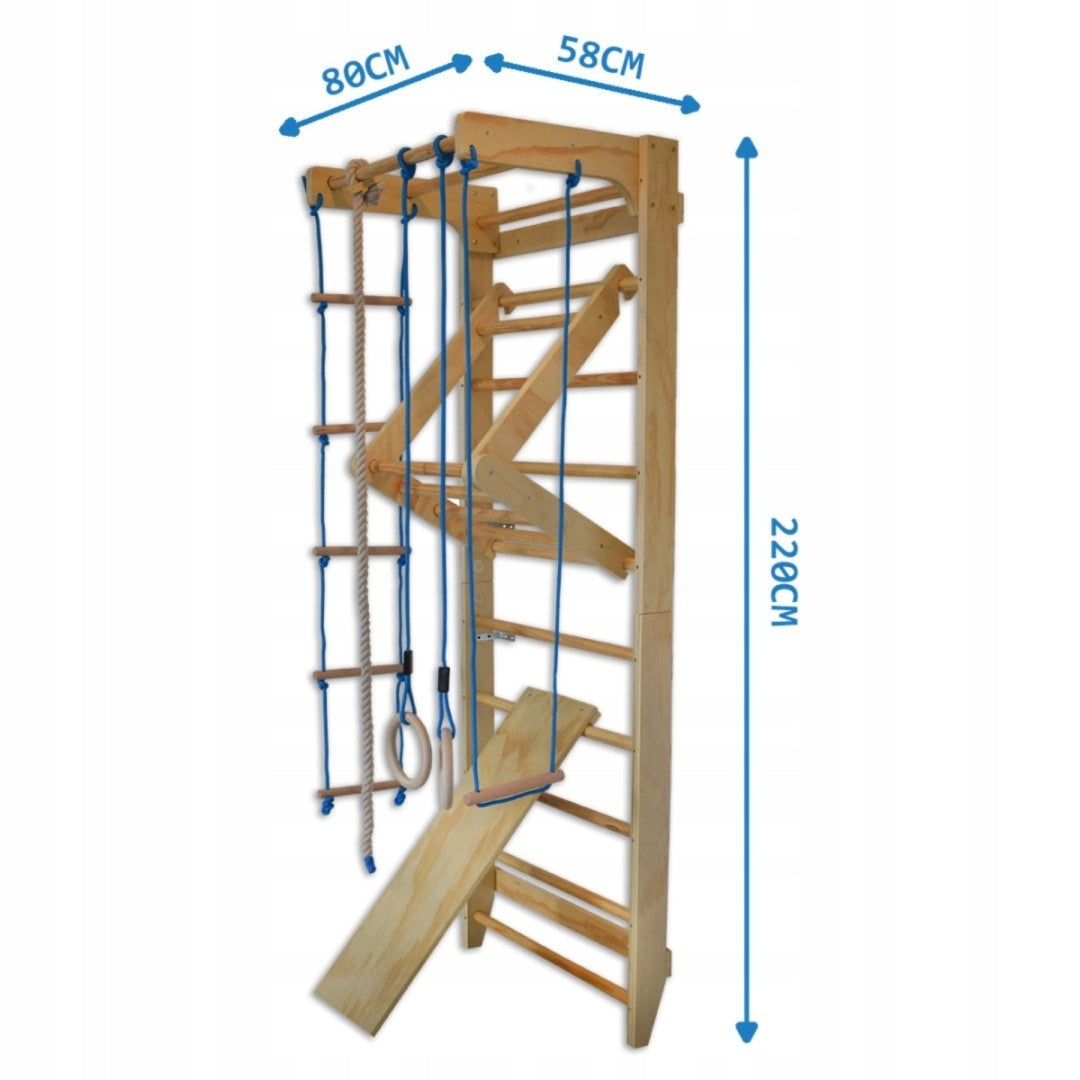 Gymnastic ladder 220cm wooden for children swing slide rope Packaging status original