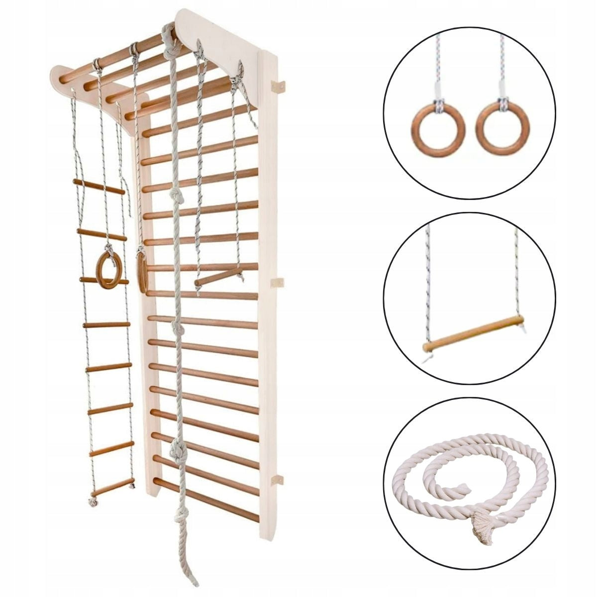 Gymnastic ladder Kinder Sport white-wood