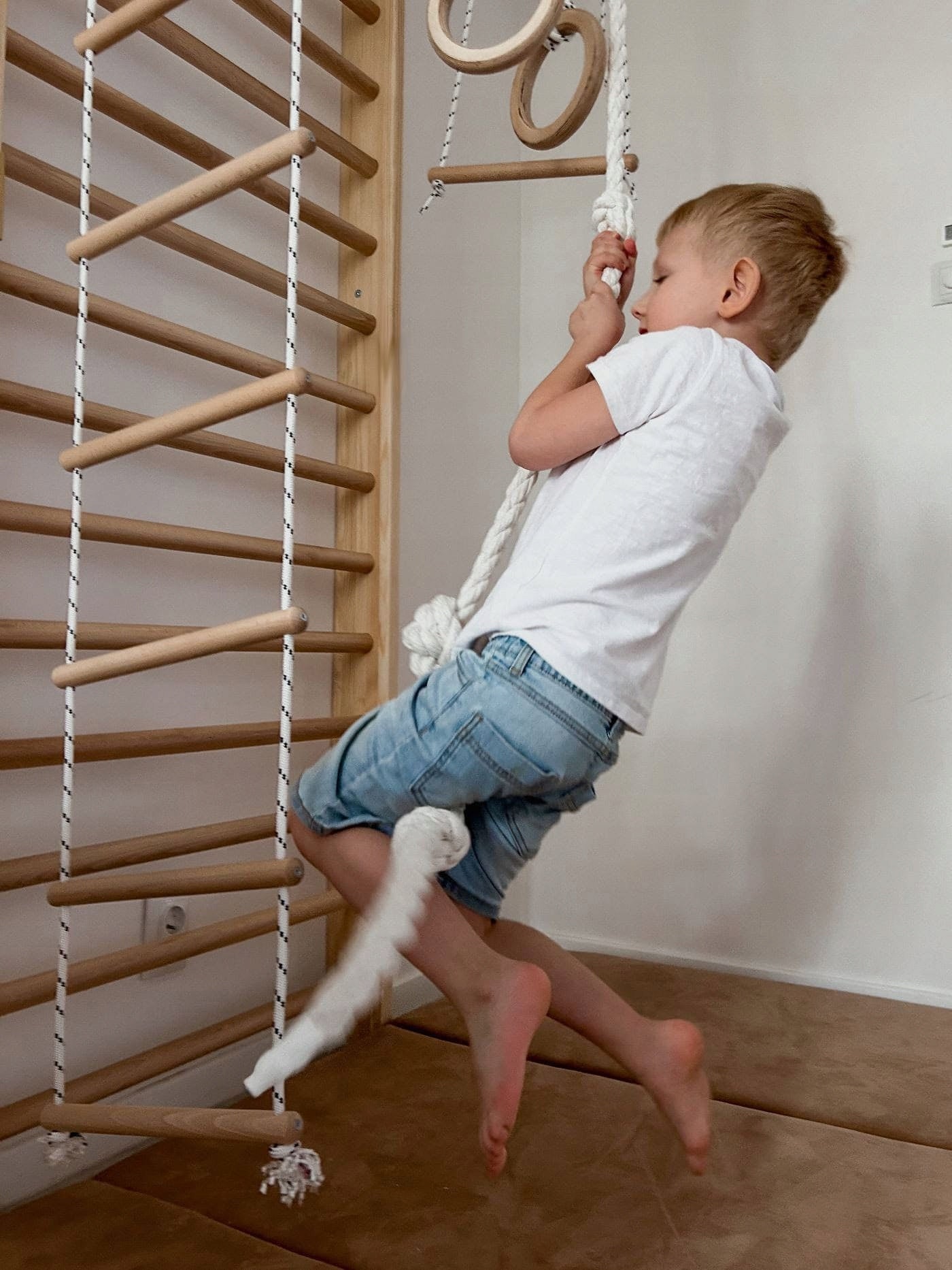 Gymnastic ladder Kinder Sport wood Brand Małpiszon