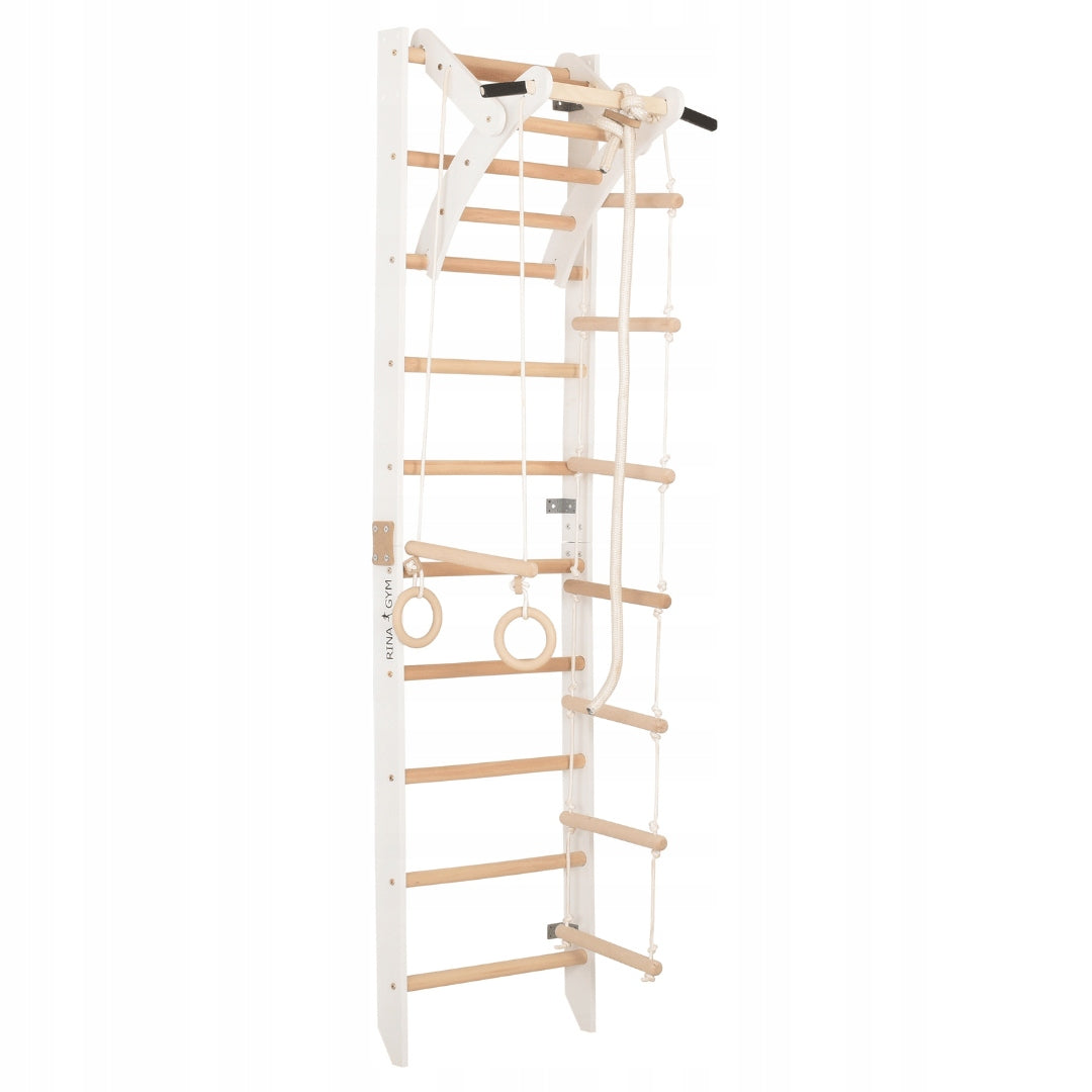 Gymnastic ladder RINAGYM SPR A 230 cm white adjustable rope bar Manufacturer code Drabinka Gimnastyczna Treningowa SPR A