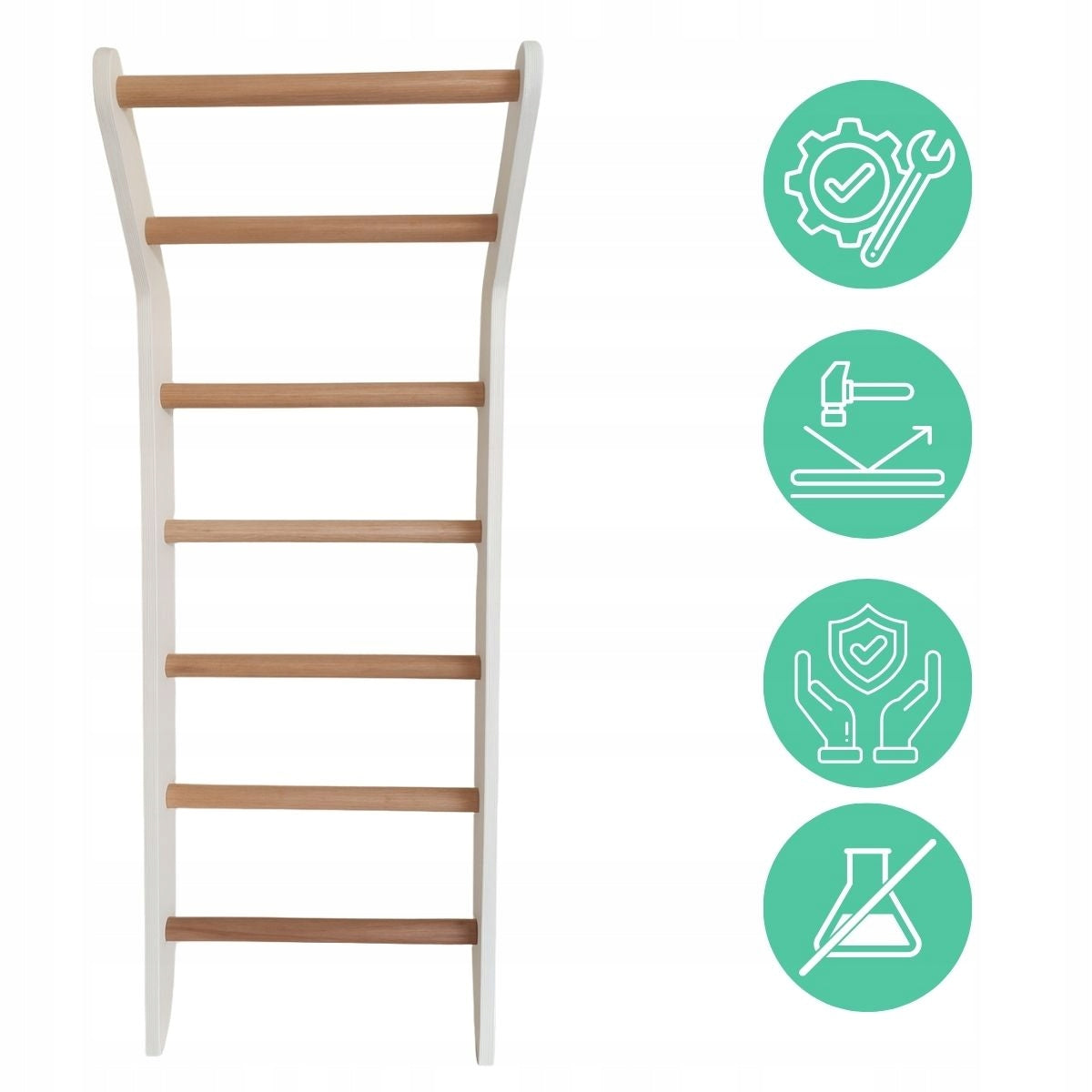 Gymnastic ladder Toddler white Brand Małpiszon